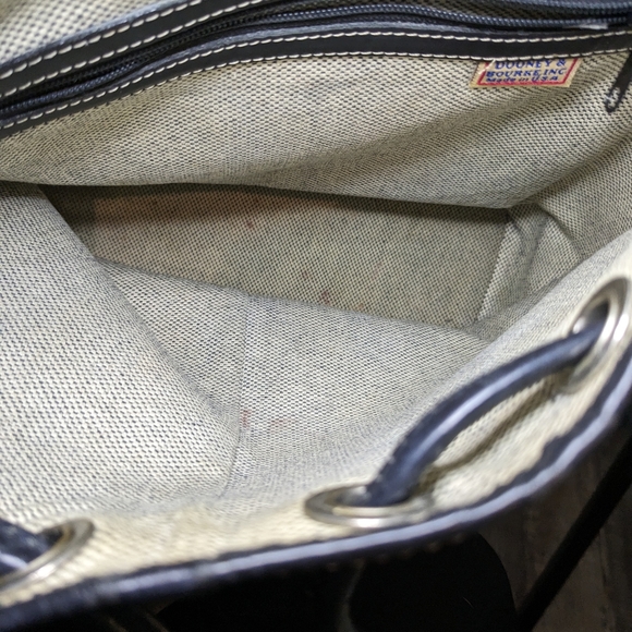 Dooney & Bourke DB Signature Canvas and Leather Backpack - Picture 15 of 15